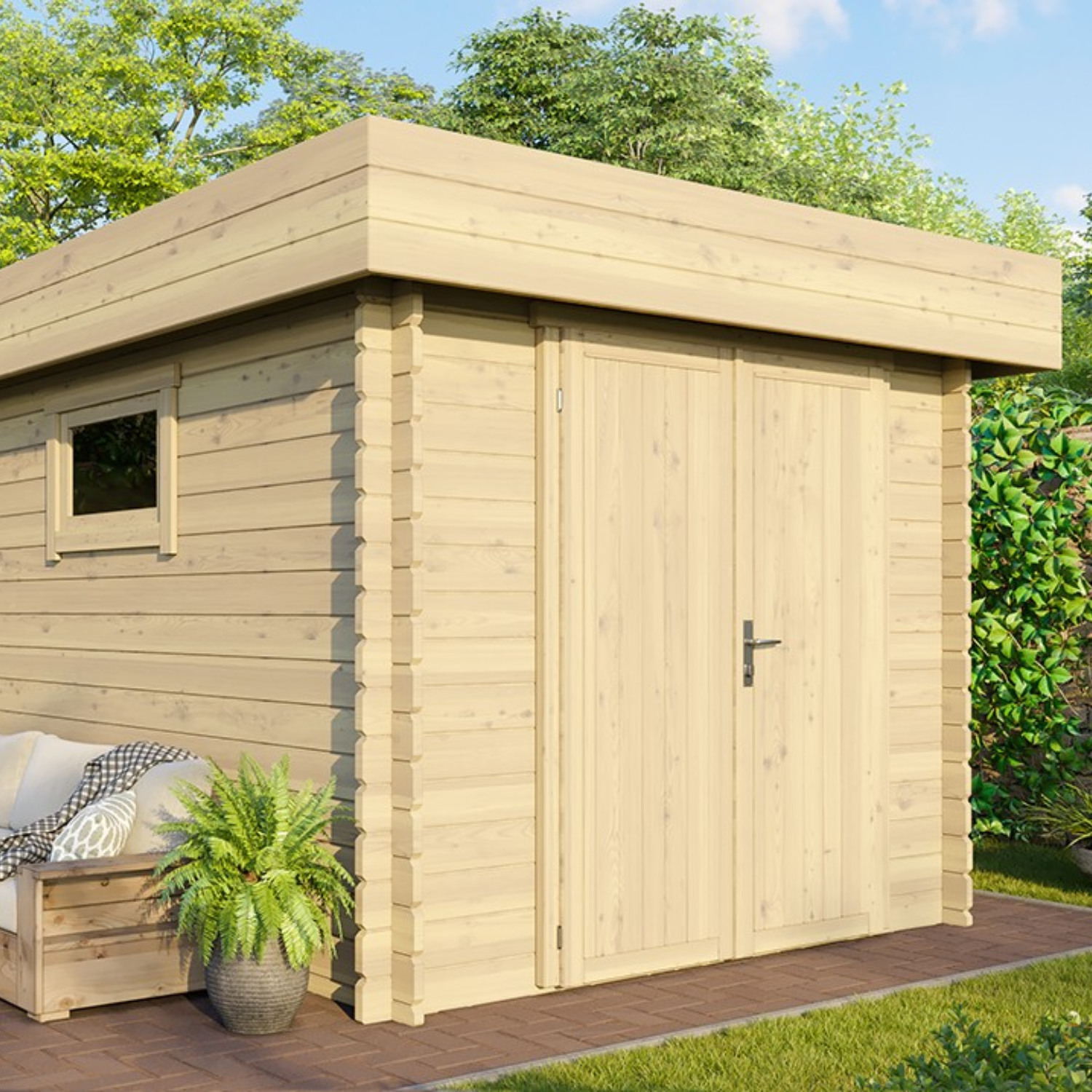 Abri de jardin en bois 4.7m² – Finition Premium