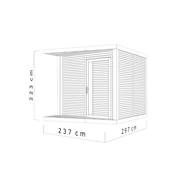 Abri de jardin 237 x 297 cm – Image 3