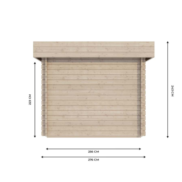 Abri de jardin en bois 4.7m² – Finition Premium – Image 3
